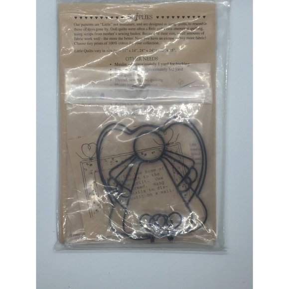 Angels Little Quilt Collection Quilt Pattern Plus Two Angel Hangers NEW in Pkg - Picture 2 of 2